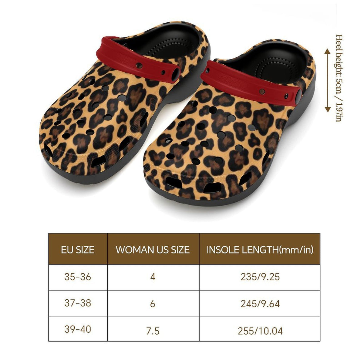 6Deep Get Sexy Leopard High-Heeled Clogs