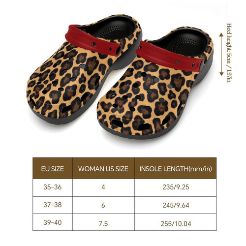 6 Design Women's High-heeled Clogs