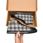Men's 6DEEP Plaid Blk Canvas High Top