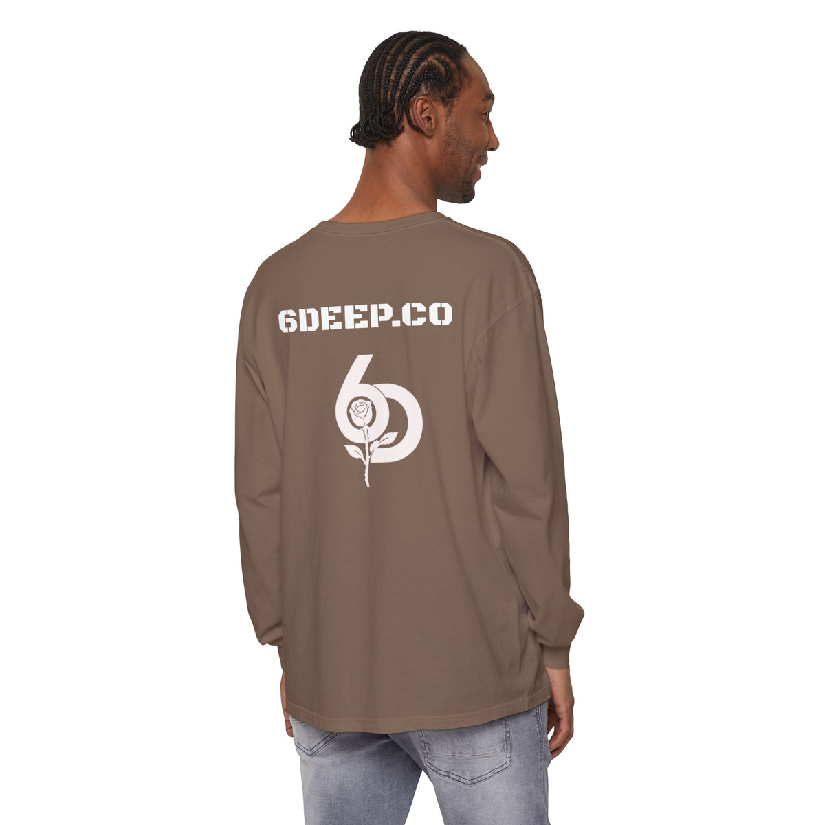 6 Deep Luxury Don't Stop Here Bear Long Sleeve Tee More Available Colors