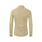 Men's Warm Sand Accent Long Sleeve Button-Down Shirt