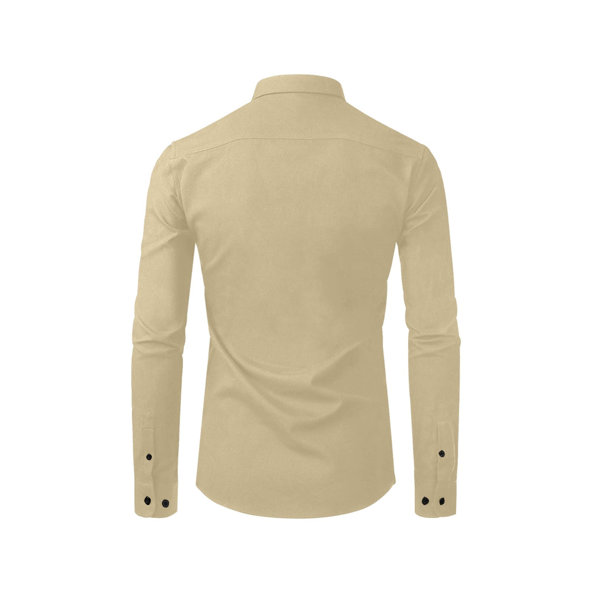 Men's Warm Sand Accent Long Sleeve Button-Down Shirt