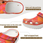 6Deep Cotton Candy Swirl High-Heeled Clogs