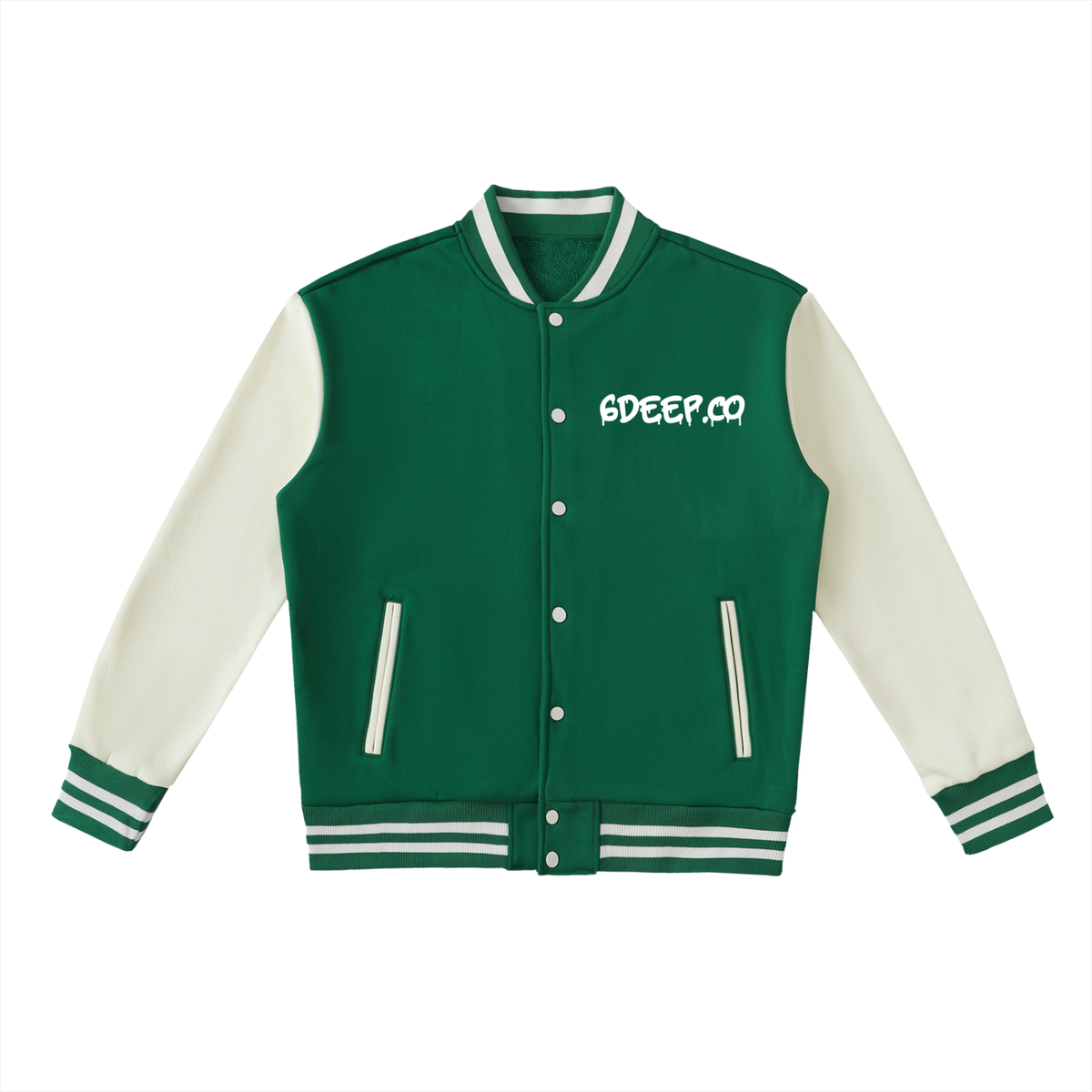 6DEEP Two-Tone Fleeced Varsity Jacket (Hot Item)