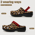 6Deep Get Sexy Leopard High-Heeled Clogs
