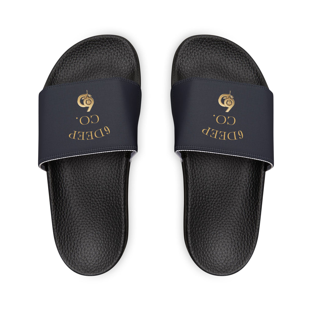 6 Deep Royal King Men's  Comfort Slides Removable-Strap