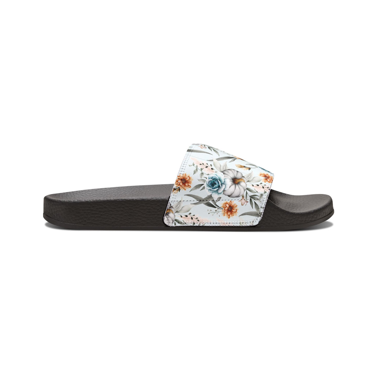 Floral Spring Watercolor Slide Sandals — Removable-Strip