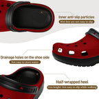6Deep True Red High-Heeled Clogs