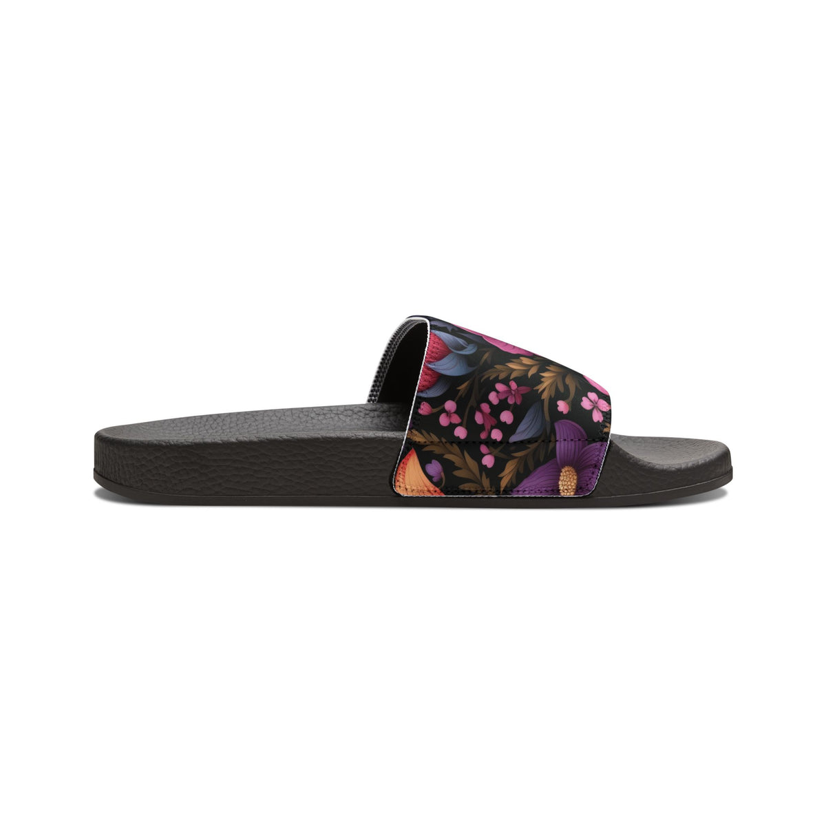 Women's Tropical Floral Slide Sandals Removable-Strap