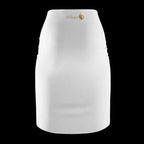 Crisp White High-Waist Pencil Skirt