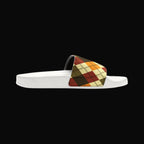 Men's Plaid Slide Sandals — Removable Strap (Matching the Men's Fitted Embroidered Jogger &amp; Top)
