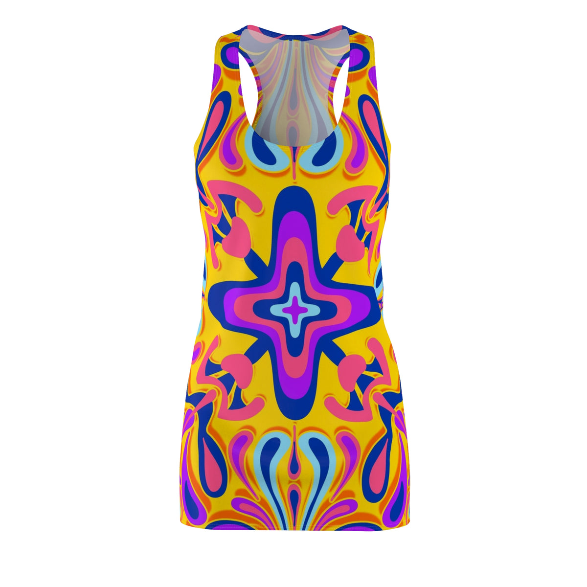 Psychedelic Floral Racerback Dress (Shop the Look) "Slides sold separately"
