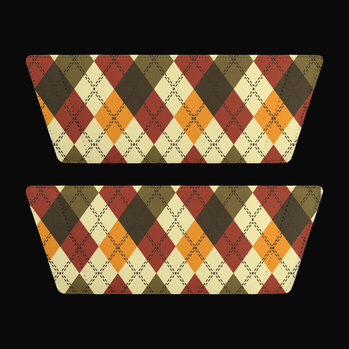 Men's Plaid Slide Sandals — Removable Strap (Matching the Men's Fitted Embroidered Jogger &amp; Top)