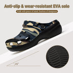 6Deep Urban Slate Camo High-heeled Clogs