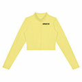 Women’s Crop Yoga Sports Jacket Yellow