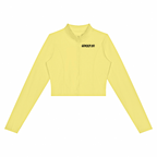 Women’s Crop Yoga Sports Jacket Yellow