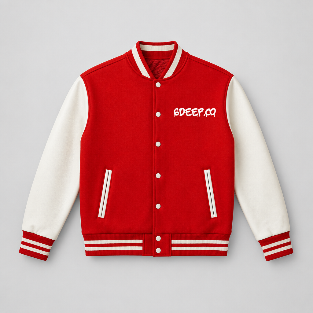 6DEEP Two-Tone Fleeced Varsity Jacket (Hot Item)
