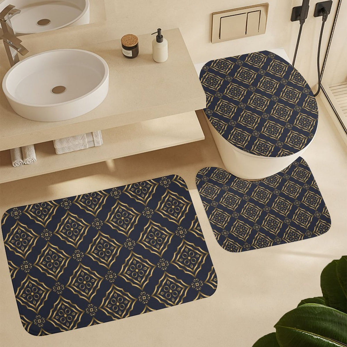King Royal 4-Piece Bathroom Decor Set