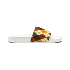 Men's Plaid Slide Sandals — Removable Strap (Matching the Men's Fitted Embroidered Jogger &amp; Top)