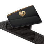 Limited Edition Egyptian Goddess Pattern Slide Sandals — Women's Removable-Strap Beach Slides