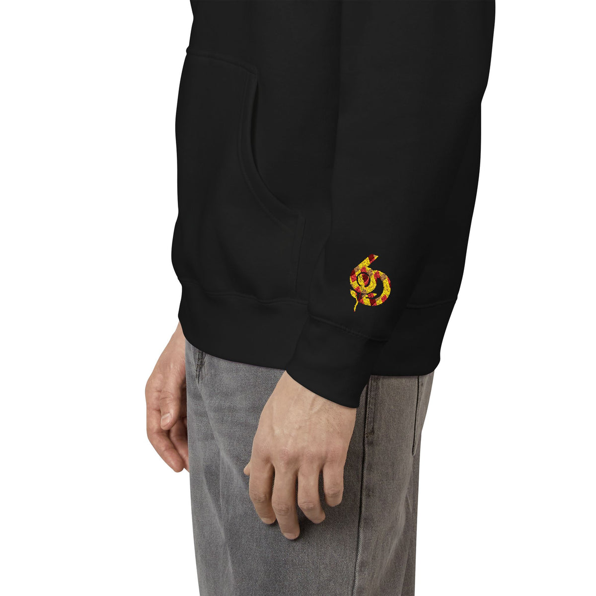 Men's Fitted Embroidered Hoodie — Cozy Fall Fleece