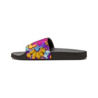 Women's Super Cute Retro Floral Slide Sandals Removable-Strap