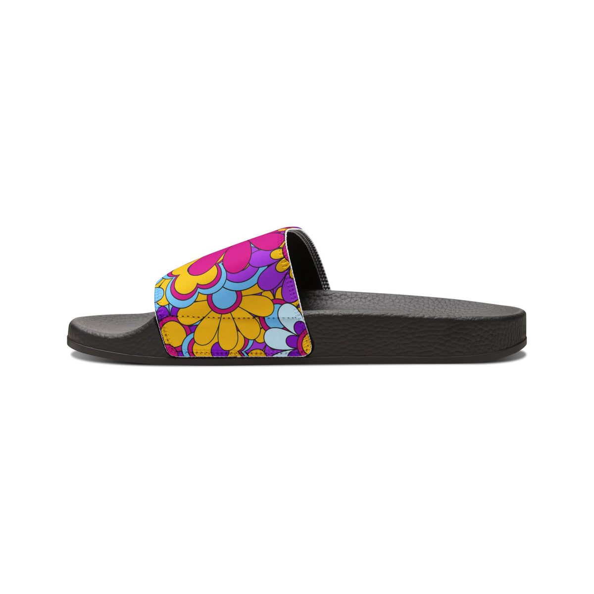 Women's Super Cute Retro Floral Slide Sandals Removable-Strap