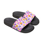 Women's Pastel Brushstroke Slide Sandals — Removable Strap