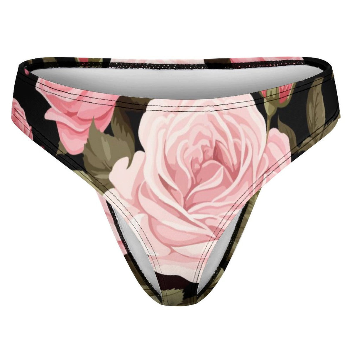 Pink Blush Rose Thong