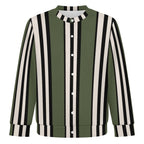 Men's Button Stripe Front Cardigan