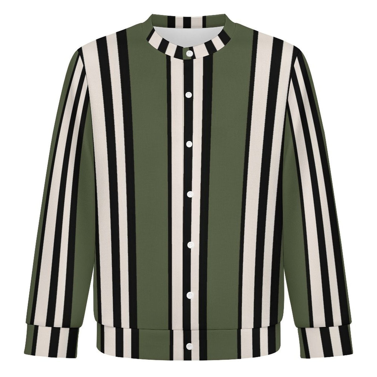 Men's Button Stripe Front Cardigan