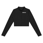 Women’s Crop Yoga Sports Jacket Black