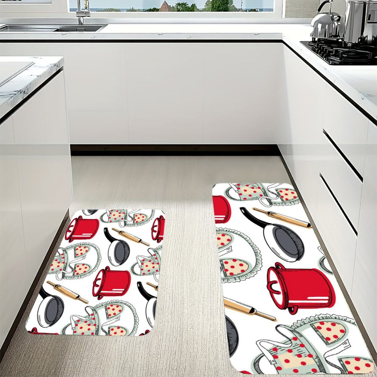 Kitchen 2-Piece Set(One-sided Printing)