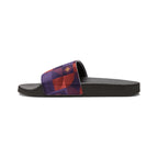 Women's Geometric Slide Sandals — Removable Strap Purple Red Abstract (Shop the Look)