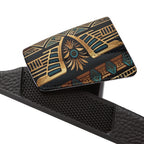 Women's Boho Tribal Slide Sandals — Removable-Strap