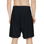 Men’s Black Athletic Shorts with Small Teddy Bear Graphic