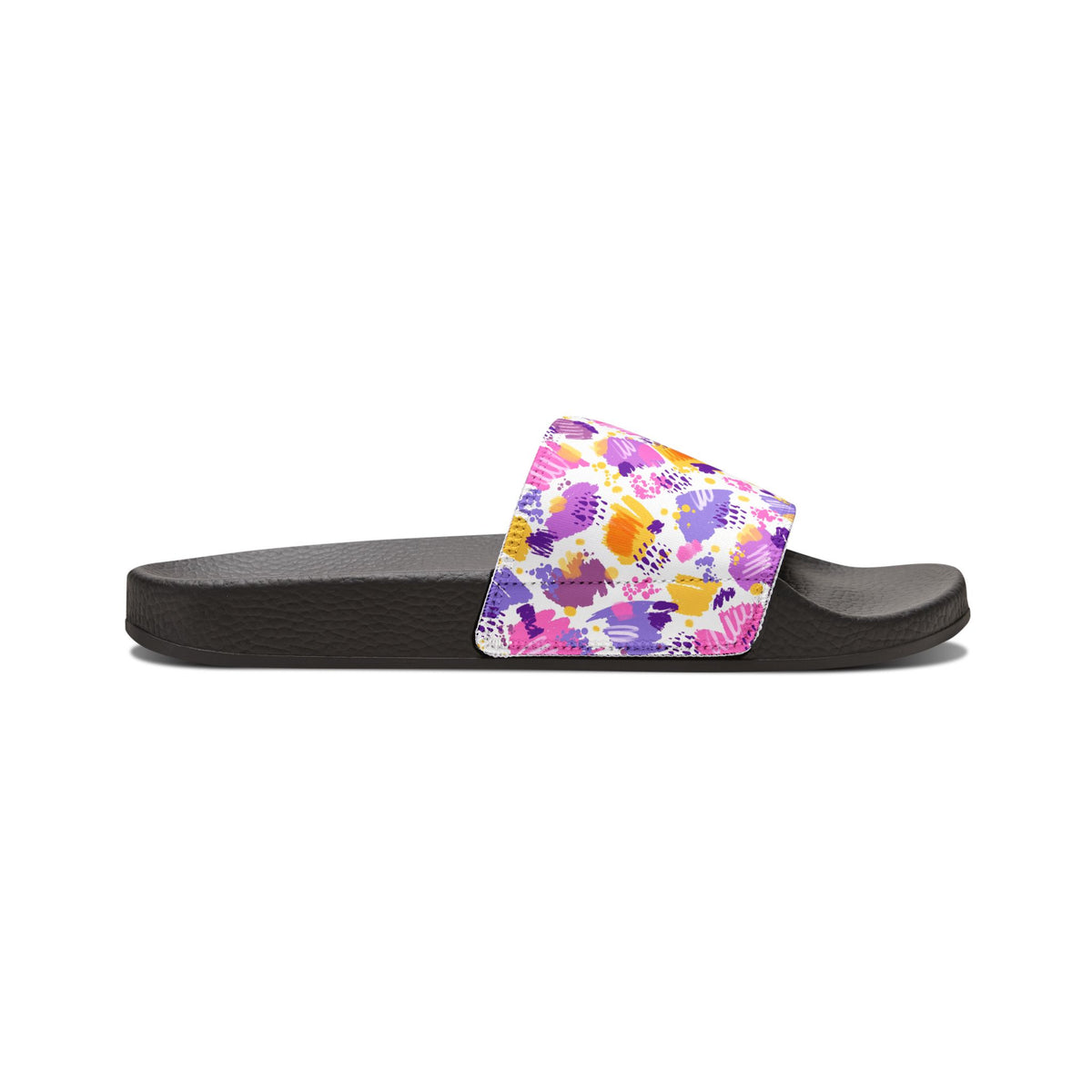 Women's Pastel Brushstroke Slide Sandals — Removable Strap