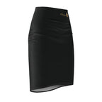 Midnight Black Pencil Skirt