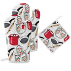 Oven Mitt & Pad Kitchen Set of 3