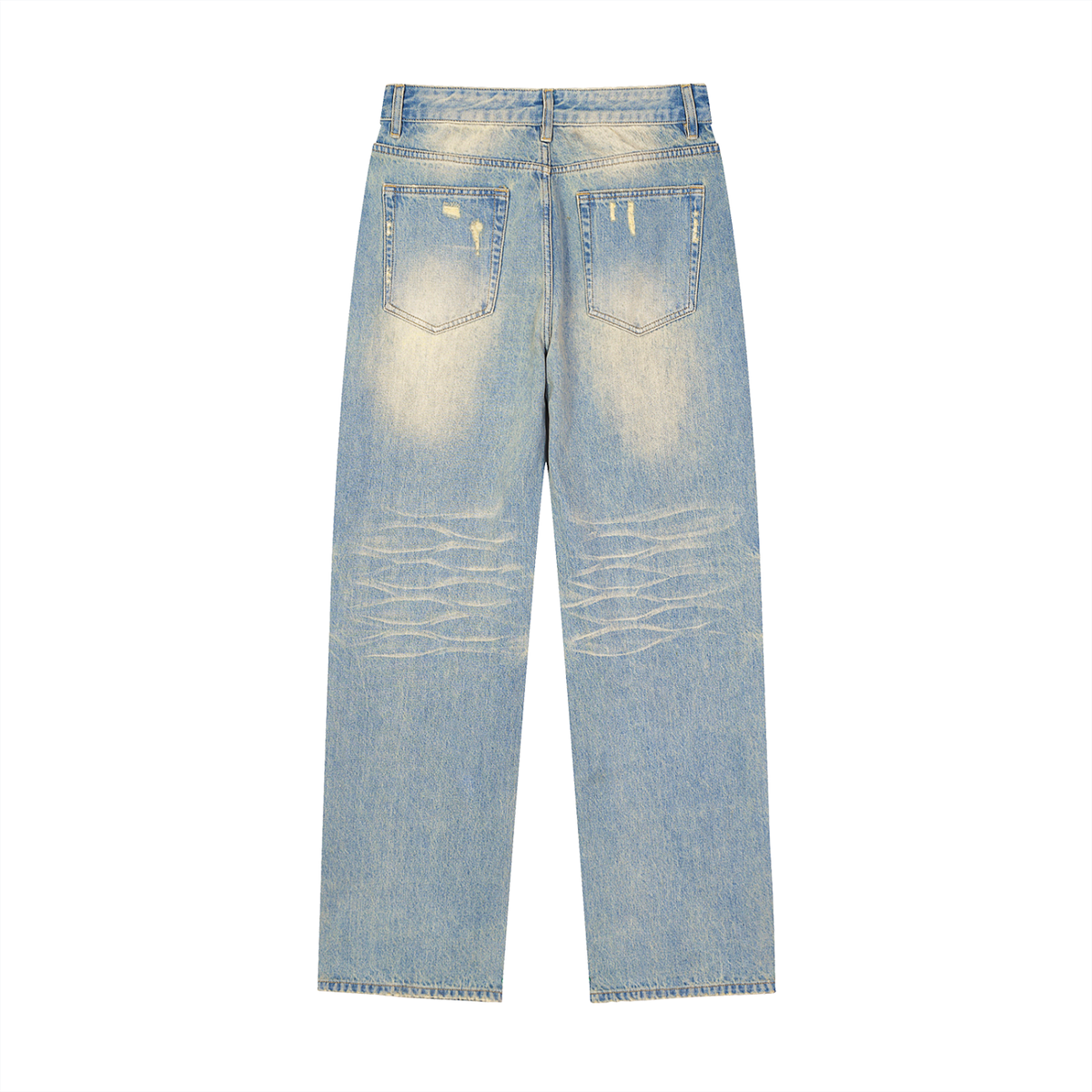 Men's 6deep Sun Fade Raw Hem Denim Jeans