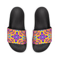 Psychedelic Flower Slide Sandals — Women's Removable-Strap Pool Slides