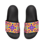 Psychedelic Flower Slide Sandals — Women's Removable-Strap Pool Slides
