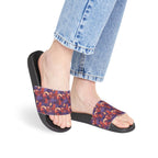 Women's Slide Sandals — Retro Geometric Removable-Strap Slides