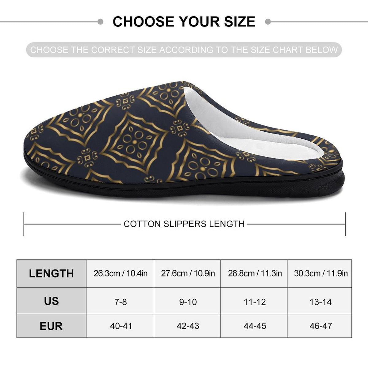 King Royal Men’s Cotton Slippers.