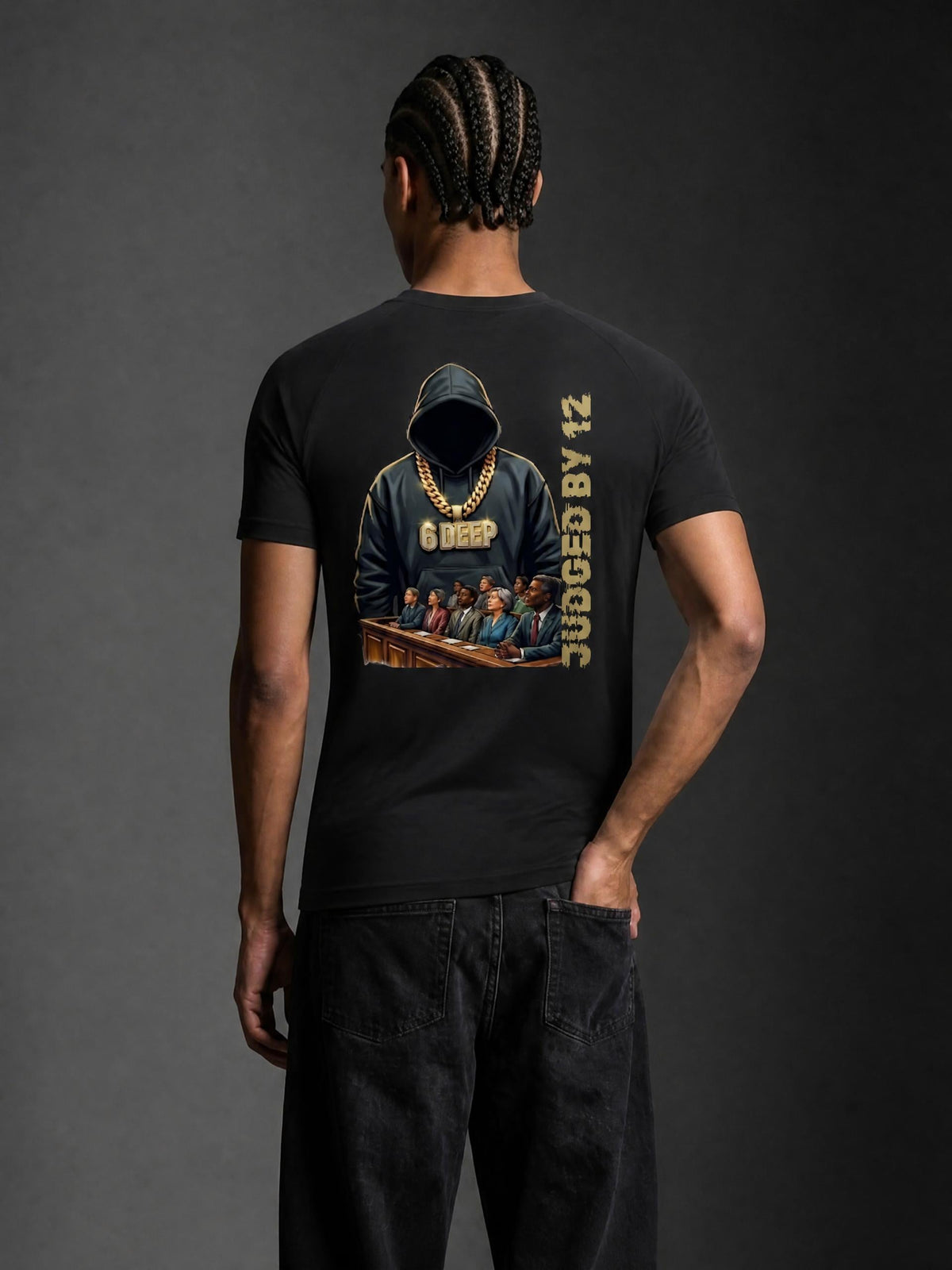 Judged by 12 Fitted Graphic Fitted Tee