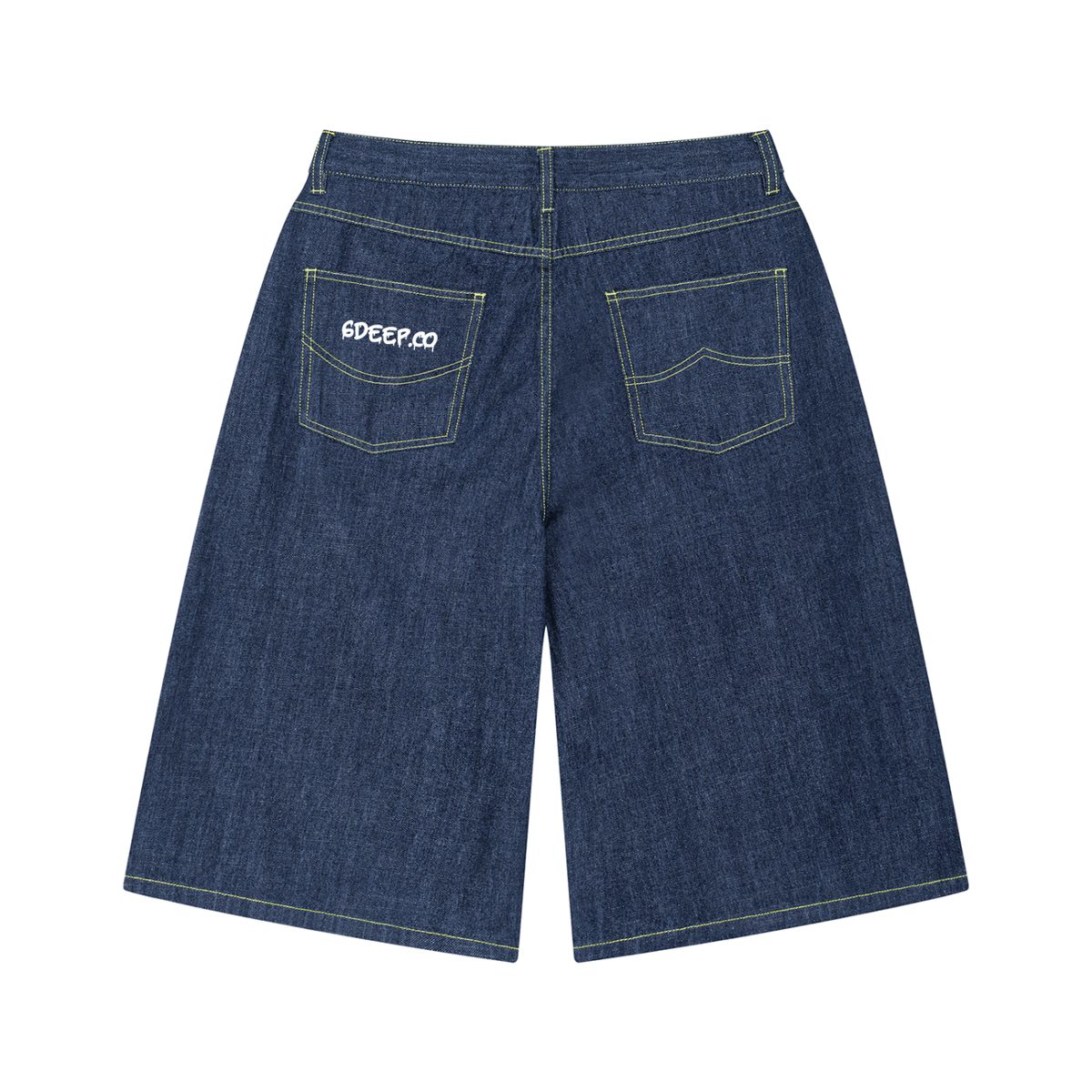 Logo 6Deep Men's Vintage Wash Denim Shorts