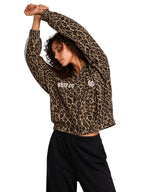 Certified Leopard Baddie  Full Zip Hoodie     (Shop The look Joggers Sold Separately)
