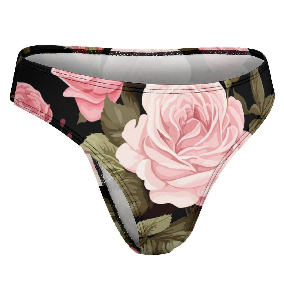 Pink Blush Rose Thong