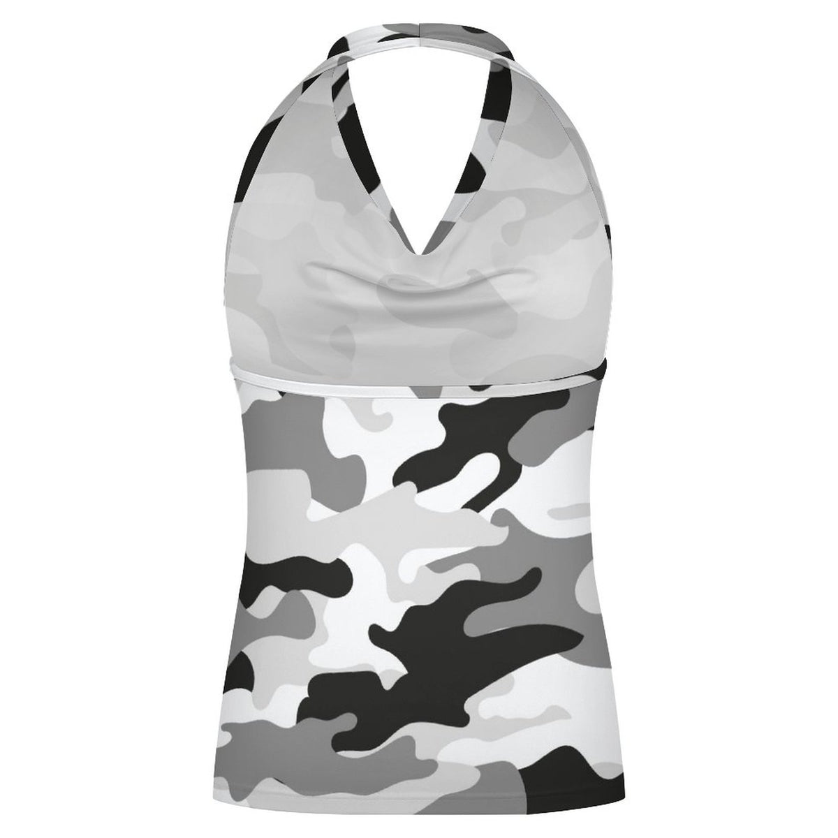 Urban Grey Camo Halter Tank Top