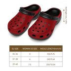 6Deep Crimson Strike High-heeled Clogs